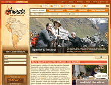 Tablet Screenshot of amautaspanish.com